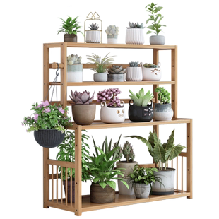 简易桌面上花架子置物架室内阳台装饰多肉花盆架家用办公室收纳架