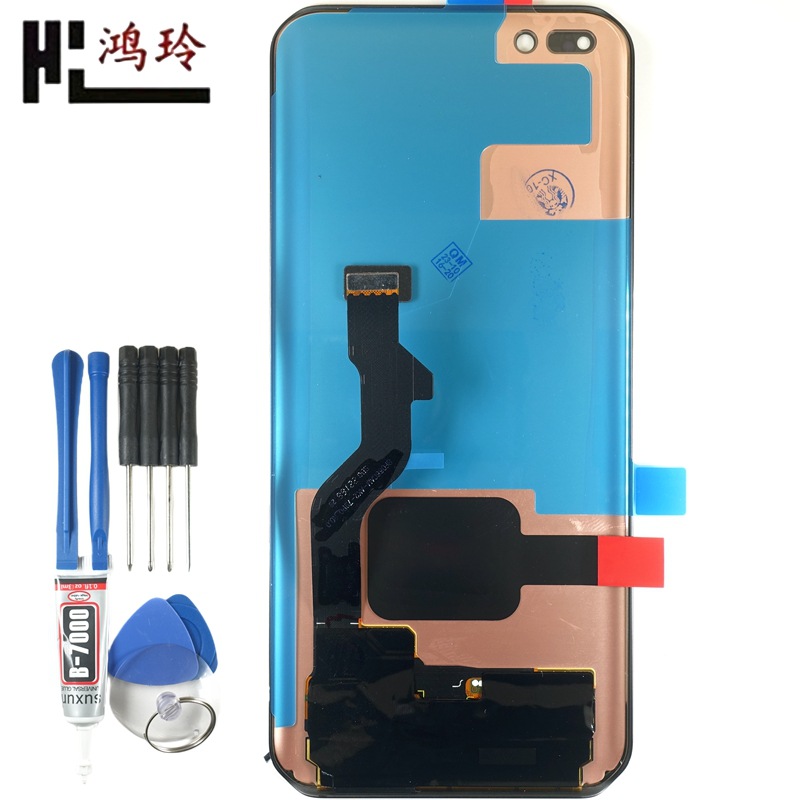 鸿玲原装 适用于华为P40pro+手机屏幕总成显示OLED触摸内外一体屏