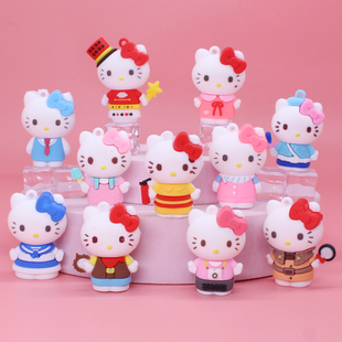T21可爱KT猫公仔三丽鸥钥匙扣包包挂件盲盒diy配件蛋糕装饰小礼品