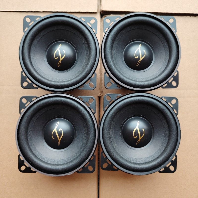 四件套卡顿伯林4寸中重低音炮汽车音响车载喇叭高音头大磁铁改装