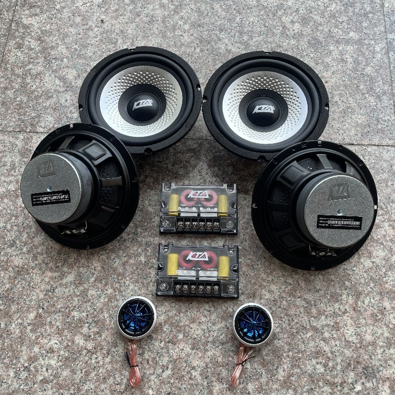 汽车喇叭KTA音响改装套装全频6.5寸高重低音炮车载扬声器DIY音箱