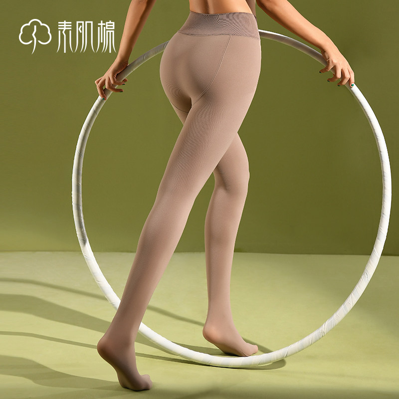打底裤女外穿春秋款斜纹肉色加厚连裤袜女光腿神器女保暖秋冬裸感