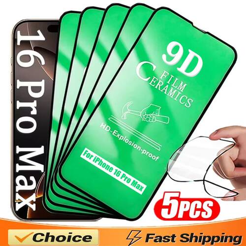 5Pcs HD Soft Ceramic Film For iPhone 15 14 13 11 12 16 Pro M