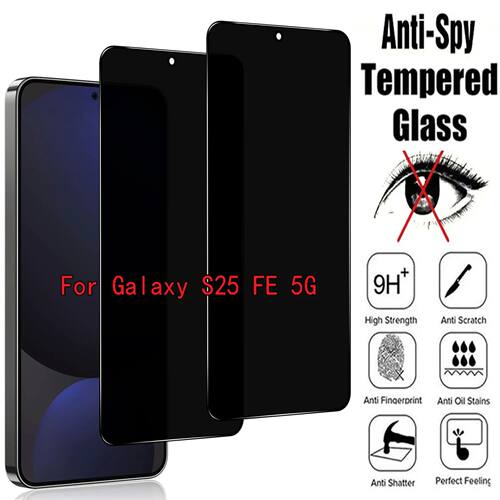 For Samsung Galaxy S25 FE 5G 2/4 Pcs 9H Privacy Tempered Gla