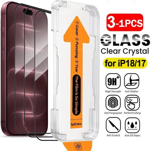 Screen Protector for iPhone 18ProMax 18Pro Easy Installation Tempered Glass Anti-Scratch Protective
