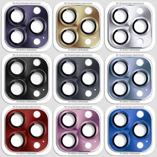 Tempered Glass Metal Camera Lens Protector for Apple iPhone