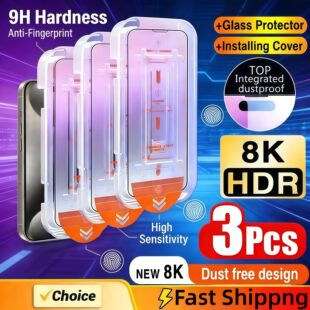 3PCS Oleophobic Coating Dust Free Easy Installation Screen P