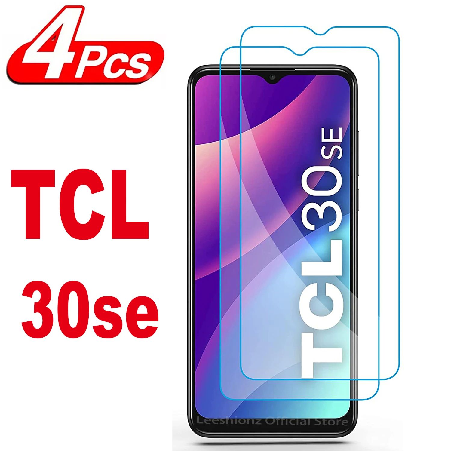 2/4Pcs 9H Tempered Glass Film For TCL 30 SE HD Screen Protec