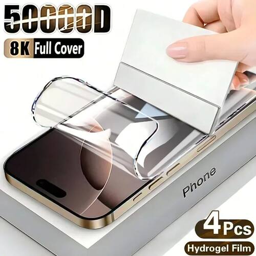 4Pcs Screen Protector for iPhone XS XR 11 12 13 14 15 16 Plu