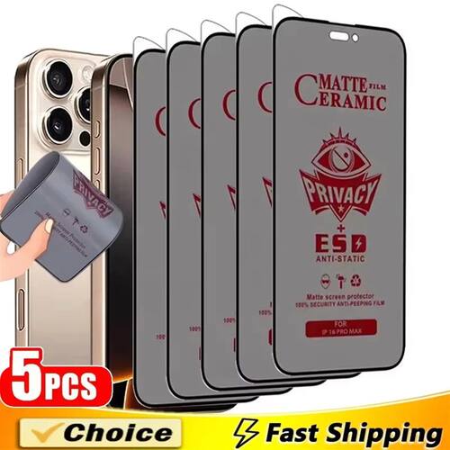 1-5PCS Matte Privacy Screen Protectors Ceramic Film For iPho