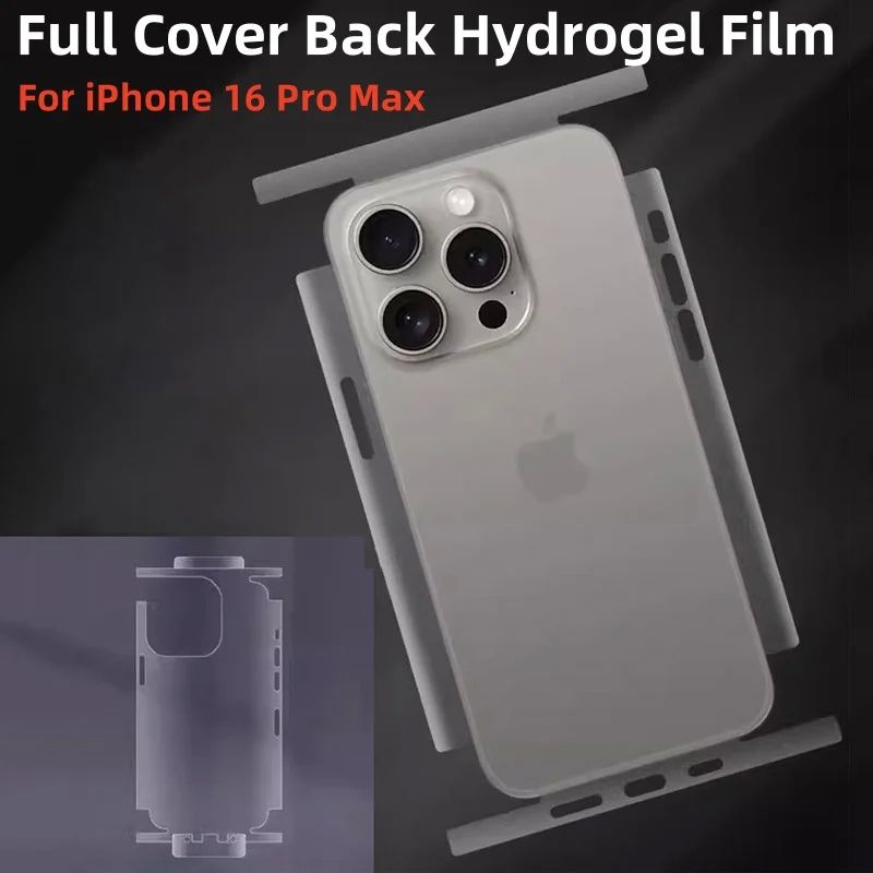 Full Cover Back Hydrogel Film For iPhone 16 14 Pro Max Matte Clear Screen Protector Cover for iPhone