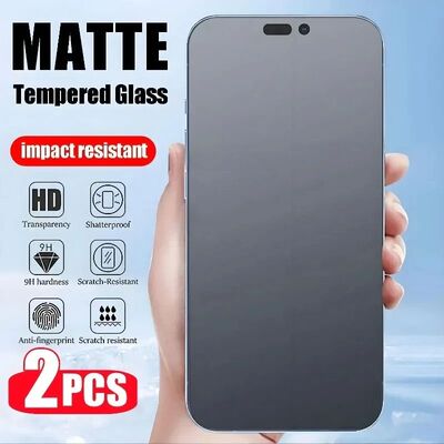 2Pcs Matte Screen Protector For iPhone 17 16 15 14 13 12 11