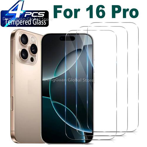 9H Tempered Glass For iPhone 16 Pro Screen Protector Glass Film  For iPhone 18 17 16 15 14 13 12 11