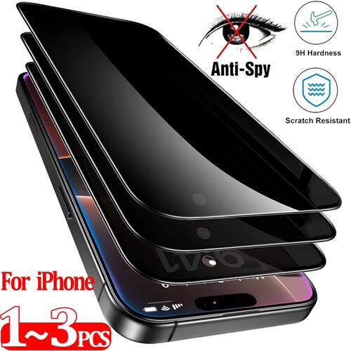 1~3PCS Privacy Screen Protector For iPhone 17 17e 16e 16 15
