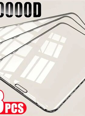 3Pcs Tempered Glass for iPhone Pro Max Mini  Full Cover Screen Protector for IPhone  PRO XR X XS