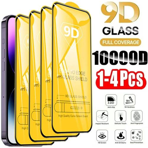 9D Screen Protector Tempered Glass for iPhone 17 16 Pro Max