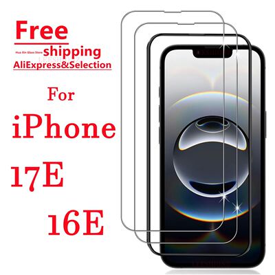 1/4Pcs Full Cover Tempered Glass For iPhone 17e Screen Prote