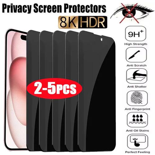 2-5Pcs Privacy Screen Protectors for IPhone 15 12 13 14 Pro