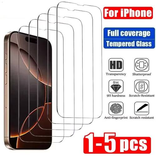 1-5Pcs HD-Definition Tempered Glass For iPhone 17 14 13 12 1