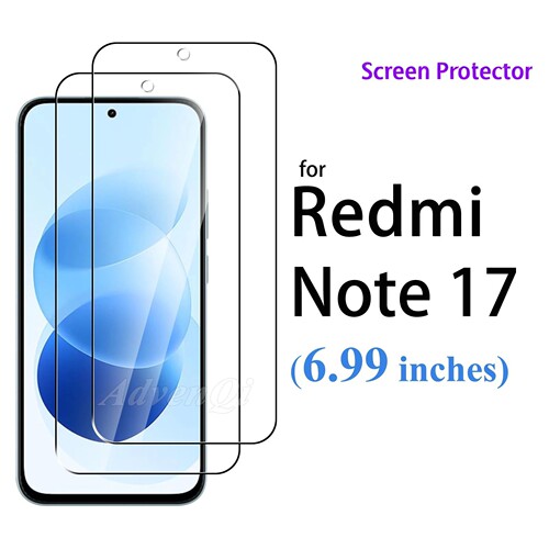 For  Xiaomi Redmi Note 17 4G 5G inches Screen Protector Tempered Glass Crystal Mica 9H Protective