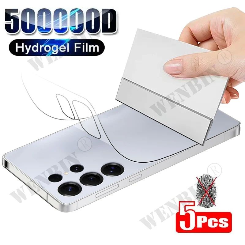5Pcs Back Hydrogel Film For Samsung S25 S24 S23 Ultra Plus F