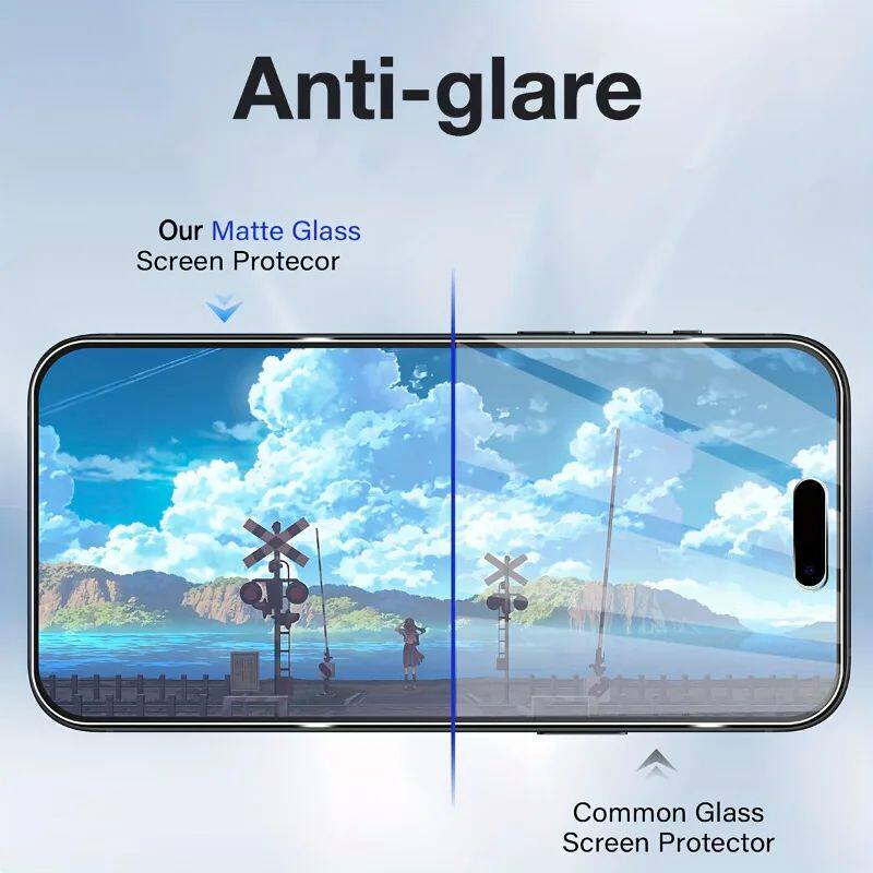 2Pcs Matte Anti-Spy Tempered Glass Screen Protector For iPho
