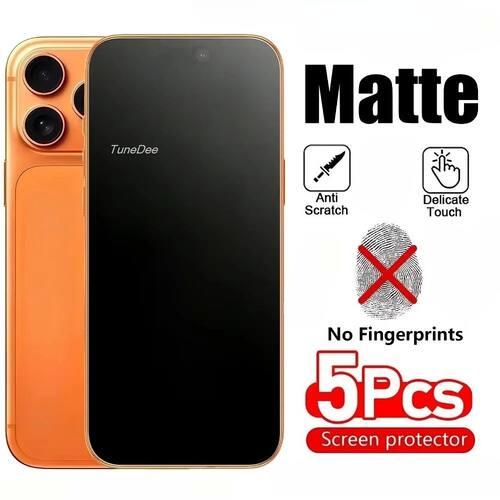 1-5Pcs Matte Full Screen Protector for iPhone 17 16 15 14 Pr