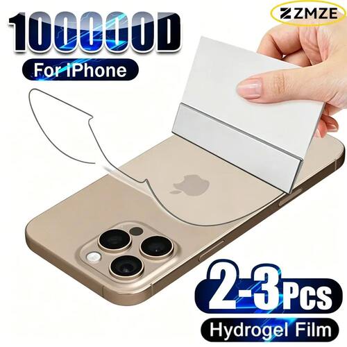 2/3Pcs Back Hydrogel Film for IPhone 17 16 15Pro Max 13 14 1