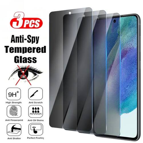 3Pcs Anti-Spy Tempered Glass For Samsung Galaxy A03 A23 A14