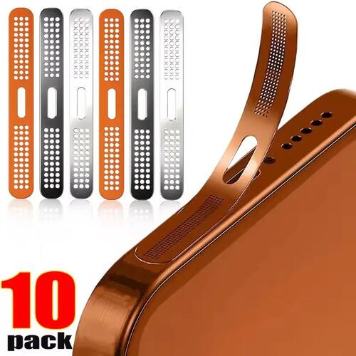 1-10Pcs Metal Dustproof Net Sticker For iPhone 17 Pro Max 17