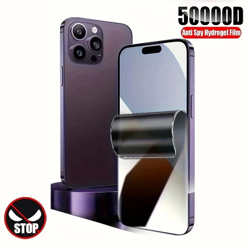 1PCS Anti-Spy Hydroge Film Screen Protector For iPhone 11 12