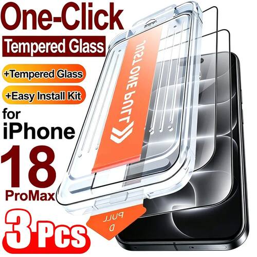 3/1Pcs Tempered Glass Screen Protector for iPhone 18 Pro/18