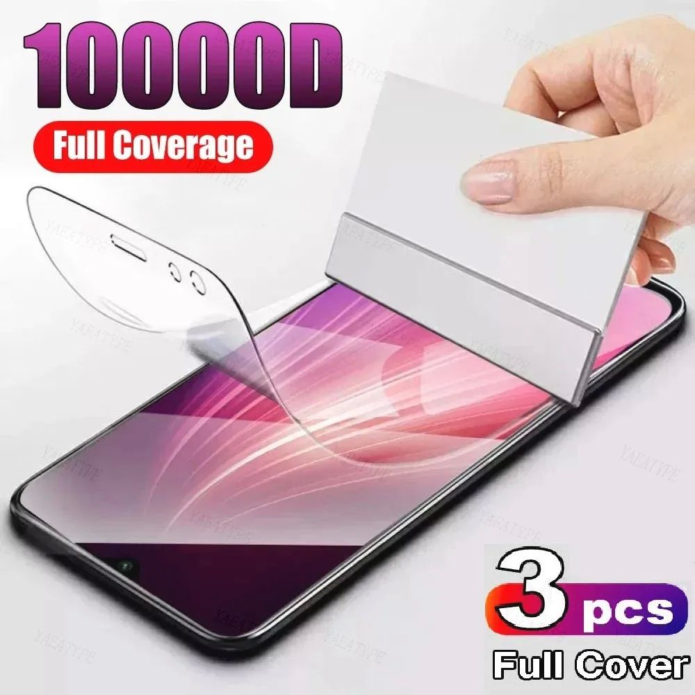 3PCS 9D Hydrogel Film For Xiaomi Redmi 4X 5 Plus 5A 6A 7A 8A