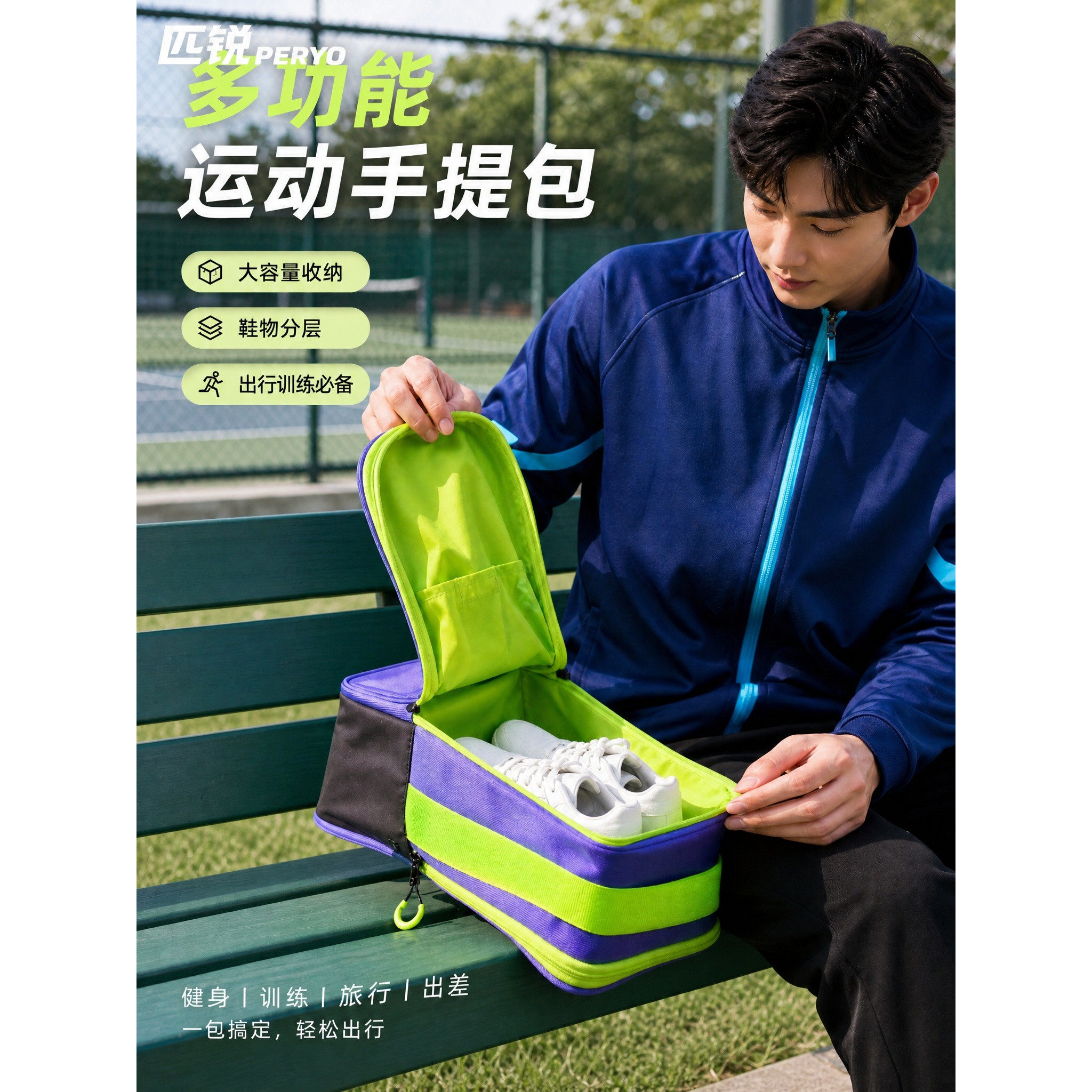 匹锐户外球鞋收纳包羽毛球鞋袋子图片