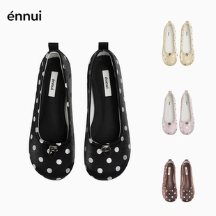 ennui 跳跃波点 / 猪鼻扣 波点浅口百搭小众可爱单鞋女