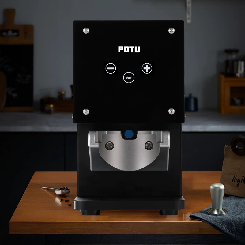 potu自动压粉器电动欧弧底恒定压粉全自动填压压粉锤商用家用58mm
