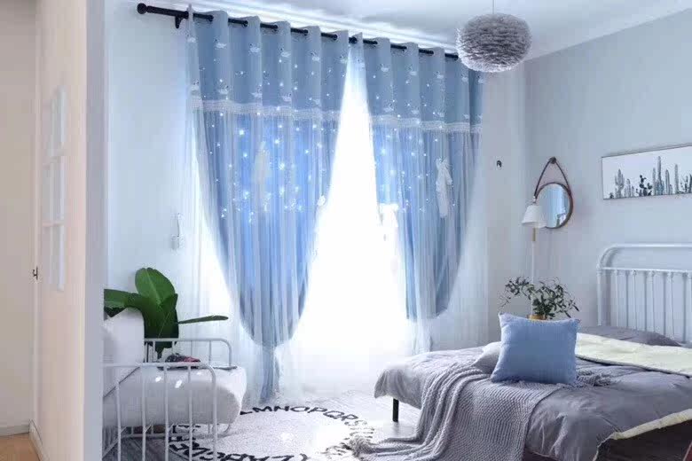 遮光双层窗帘我精密面布加绣花蕾丝造型纱公主卡通风客厅卧室适用|ruв категории домашний ткань, занавес, занавес и аксессуары, готовой занавес - от Buy2taobao.com для оказания профессиональной услуги покупки агента Taobao