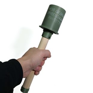 不带字体 德国二战M24木柄手榴弹仿真模型摆件 德国M24