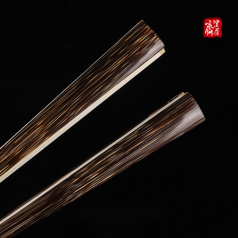 文玩折扇棕竹空白扇面扇子中国风7/9.5寸/全芯扇骨苏工古风折叠扇
