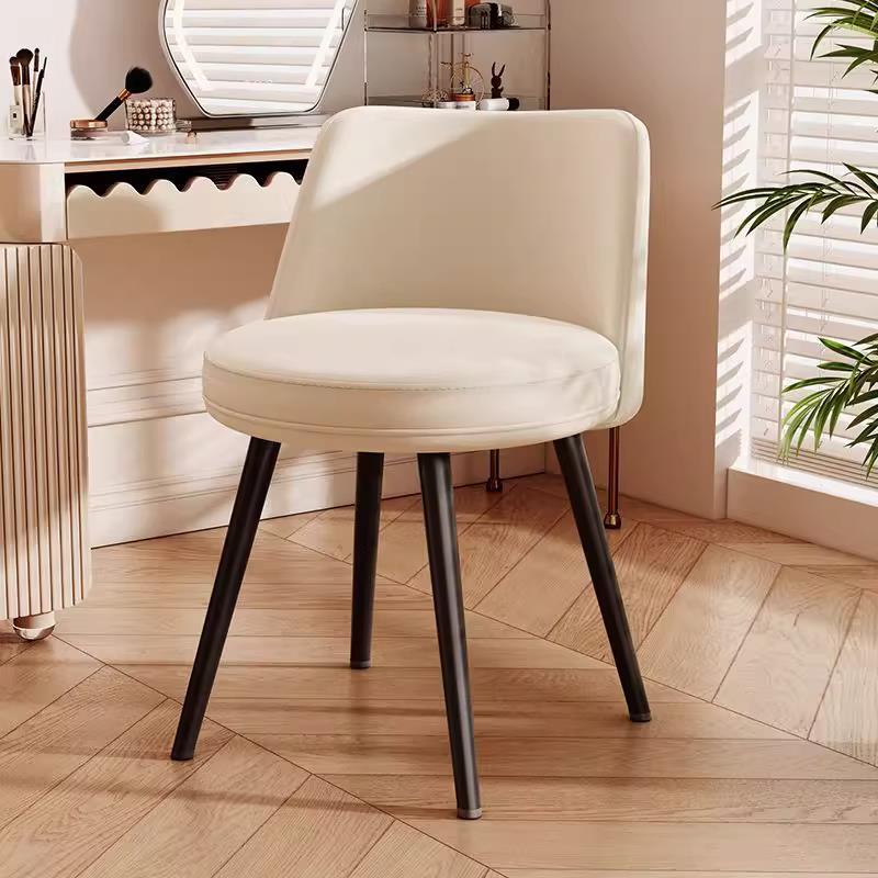 米悦化妆凳可旋转椅子家用靠背椅梳妆台简约凳子女生高级感美甲专