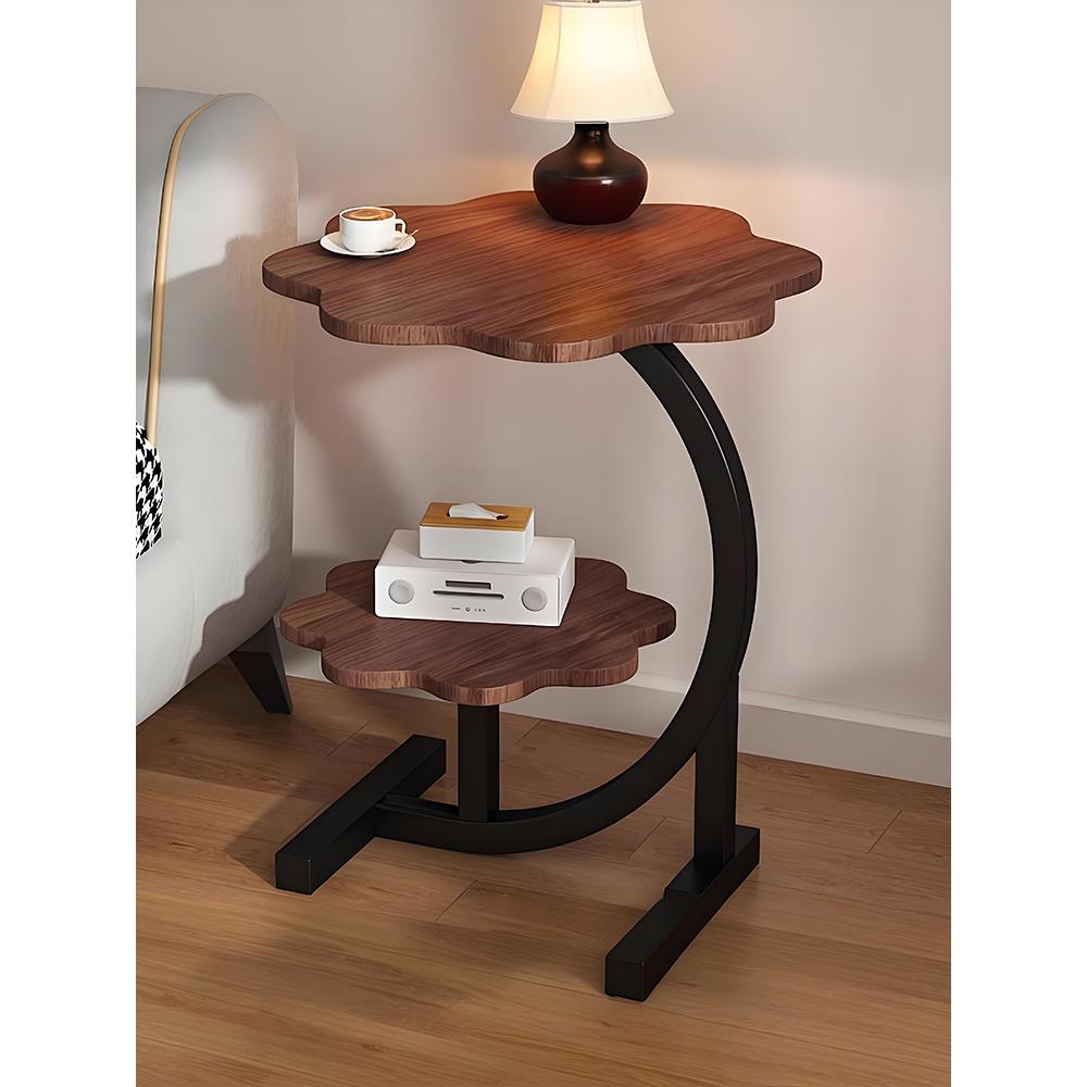 米悦床边置物架家用卧室小桌子现代简约迷你茶几可移动床头柜沙发