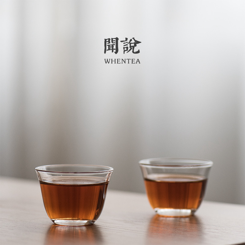 闻说日式风简约玻璃圆底品茗杯