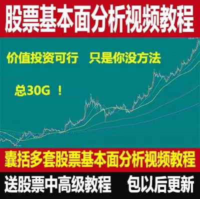 股票视频教程炒股上市公司财务报表长线价值投资选股基本面分析