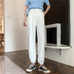 Real price spring and summer 2021 new versatile loose thin wide leg pants women's casual pants