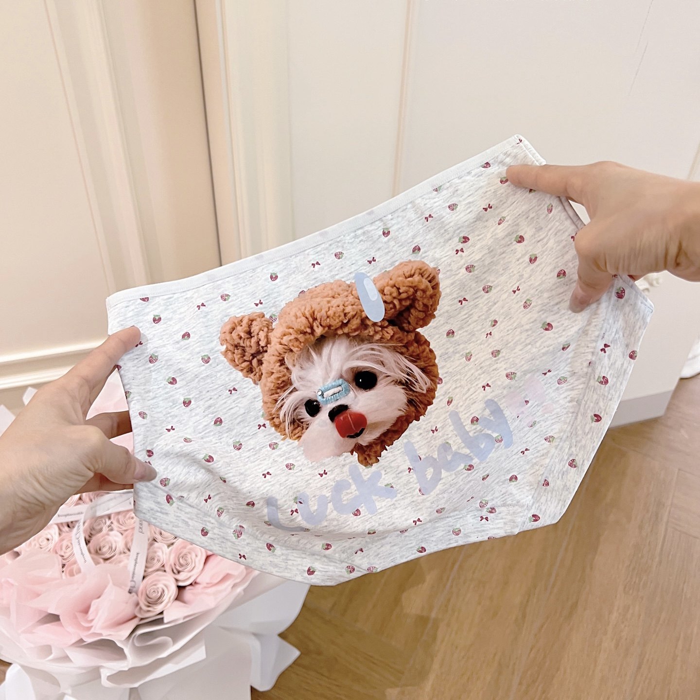 哈基米甜心~原创卡通印花A类抑菌纯棉高腰加长裆甜美少女内裤新款,女士内衣/男士内衣/家居服,女三角裤,淘宝优惠券,粉丝福利购,淘宝优惠卷