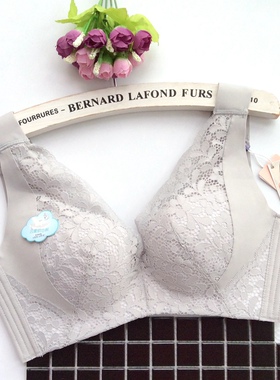 专柜正品6017云柔棉背心无钢圈中厚B杯聚拢收副乳内衣文胸