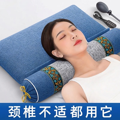 颈椎枕头护颈椎助睡眠睡觉专用成人圆柱加热决明子艾草荞麦护颈枕