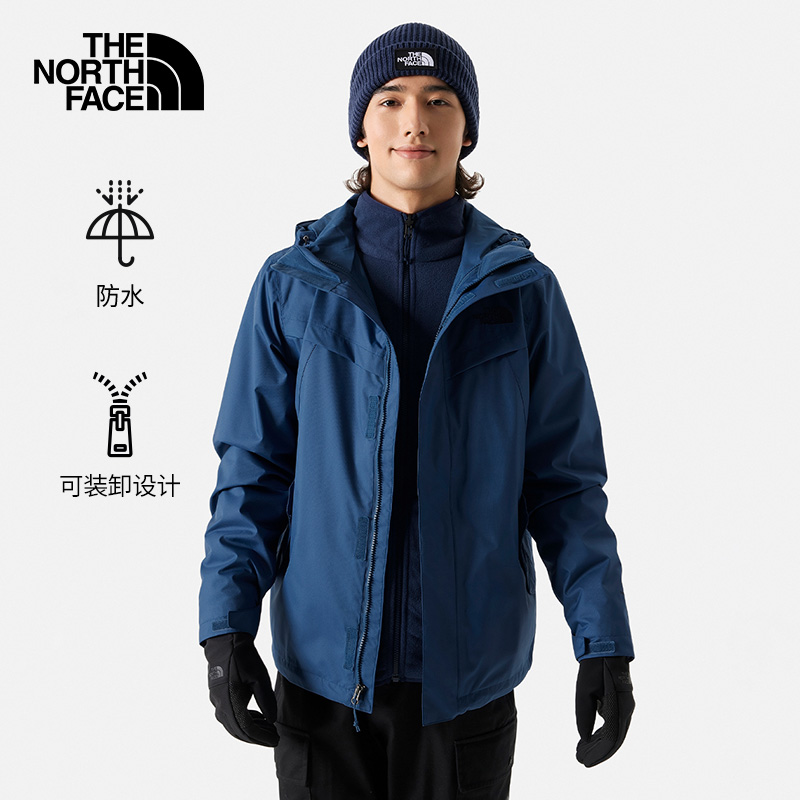 TheNorthFace北面三合一冲锋衣男抓绒内胆防水外套新 户外/登山/野营/旅行用品 冲锋衣 原图主图