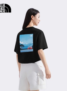 TheNorthFace北面短袖t恤男士款户外纯棉休闲圆领25夏季新款8DC2