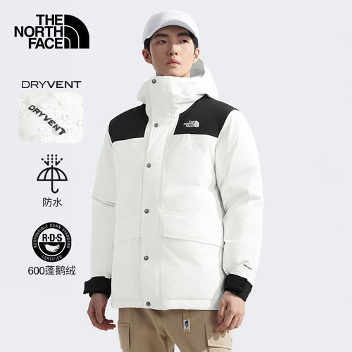 北面常规保暖男朋克服版型羽绒服